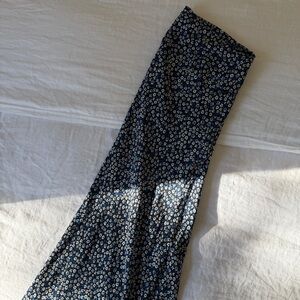 Matteau Navy Floral Maxi Dress